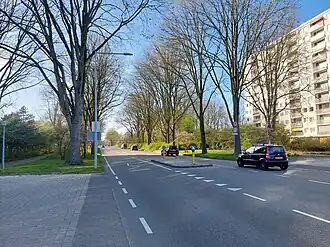 IJdoornlaan ter hoogte van de Jisperveldstraat