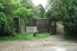 Voormalige onderdoorgang aan de kant van het Tiberiusplein in 2010.