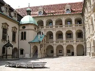 Het Landhaus, het parlementsgebouw in Graz