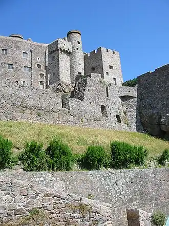 Het oudste gedeelte, de keep met kantelen