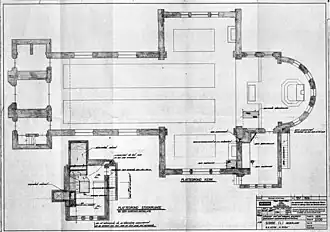 Plattegrond van de kerk