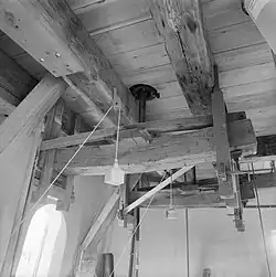 Interieur, de 2 lichten met hun pasbalken