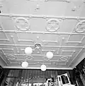 Plafond in de voormalige winkel in 1993