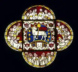 Venster boven noordoostportaal