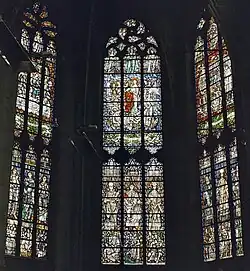 Dezelfde ramen in het zuidkoor