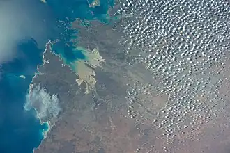 King Sound vanuit het Internationaal ruimtestation (ISS)