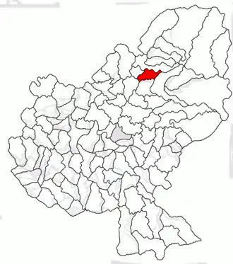 Kaart van Ideciu de Jos