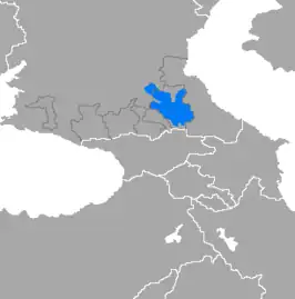 ■ Verspreiding van het Tsjetsjeens
