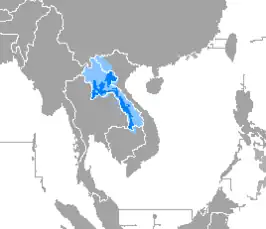 Verspreiding van het Laotiaans