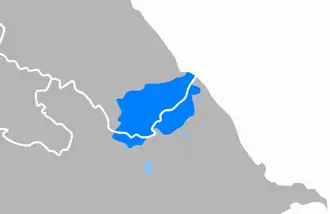 ■&nbsp;Verspreiding van het Lezgisch