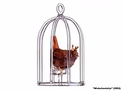 Kunstwerk Winterkoninkje (2004) uit de fabel De adelaar en het winterkoninkje.