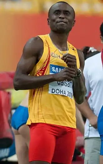 Tijdens de WK indoor van 2010 in Doha