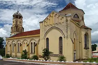 Katholieke kerk Senhor Bom Jesus do Mirante in het centrum van Cabrália Paulista