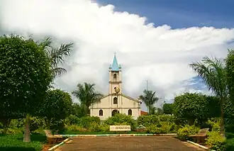 Katholieke kerk Santo Antônio in het centrum van Ibiracatu
