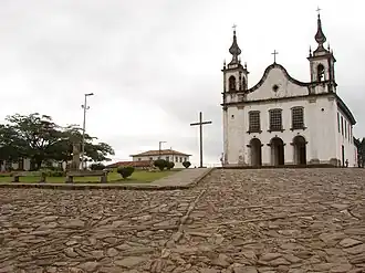 Katholieke kerk Nossa Senhora da Conceição in het centrum van Catas Altas