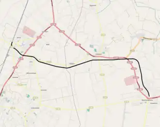 Spoorlijn Ihrhove - Westrhauderfehn op de kaart