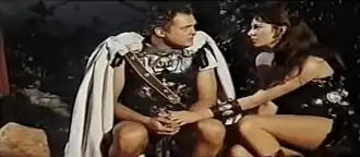 Carl Möhner en Loredana Nusciak in Il crollo di Roma