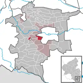 Kaart van Ilbesheim bei Landau in der Pfalz