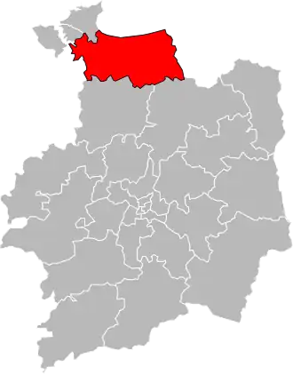 Locatie van het kanton