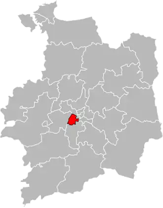 Locatie van het kanton