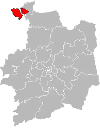 Locatie van het kanton