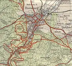 Kaart van Ilsenburg (1912)