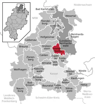 Kaart van Immenhausen