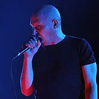 Mika Luttinen in 2012 op het Kings Of Black Metal-muziekfestival in het Duitse Alsfeld.