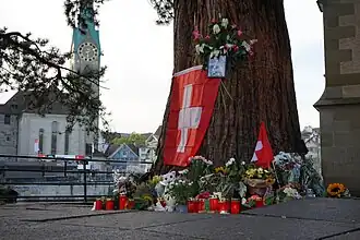 Gedenkplek voor Furrer in Zürich