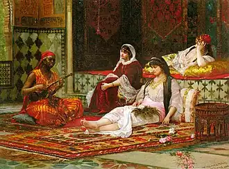 In de harem uit 1882 door Filippo Baratti