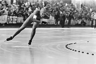 Ina Steenbruggen bij de EK in 1983