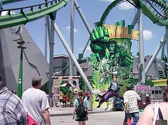 Ingang van The Incredible Hulk Coaster