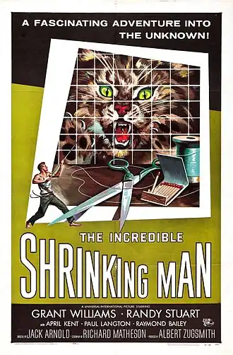 Aanplakbiljet voor The Incredible Shrinking Man