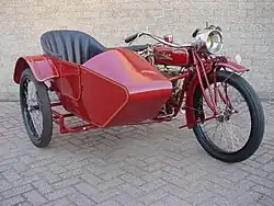 Indian Powerplus Big Valve 1.000 cc zijspancombinatie uit 1921