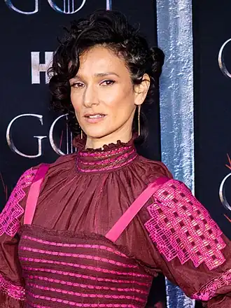 Indira Varma bij de Game of Thrones Seizoen 8 wereldpremière in Radio City Music Hall, 3 april 2019. Foto door Sachyn Mital.
