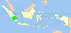 Kaart van de provincie in Indonesië