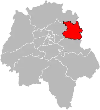 Locatie van het kanton