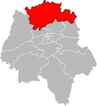 Locatie van het kanton