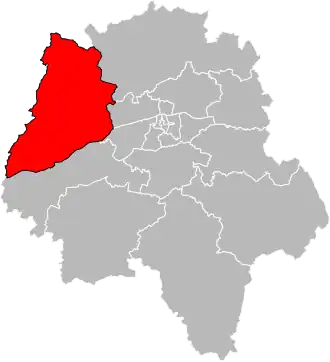 Locatie van het kanton