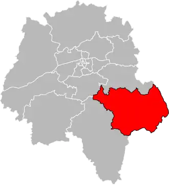 Locatie van het kanton