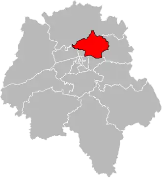 Locatie van het kanton