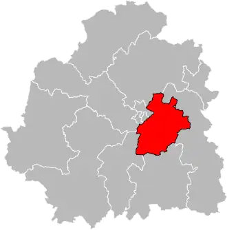 Locatie van het kanton