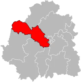 Locatie van het kanton