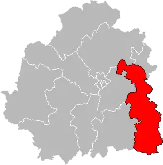 Locatie van het kanton