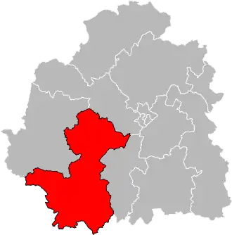 Locatie van het kanton