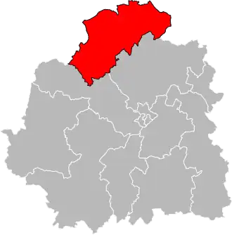 Locatie van het kanton