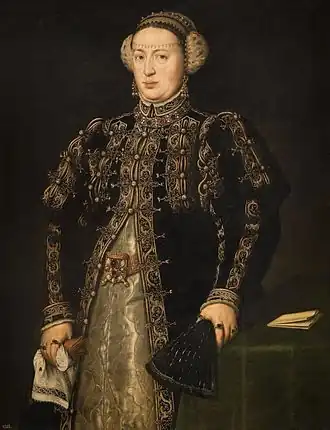 Infanta Caterina met ropa, c. 1552
