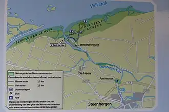 Plattegrond van het gebied