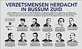 Informatiepaneel verzetsmensen herdacht in Bussum-Zuid