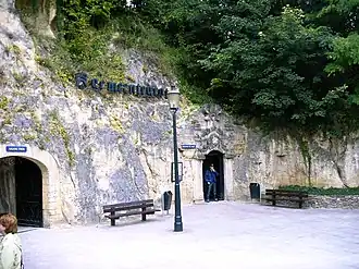 De ingang van de Gemeentegrot